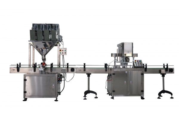 顆粒灌裝包裝機(jī)+易拉罐封口機(jī)